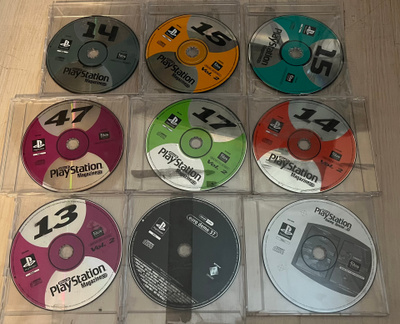 9kpl Playstation -lehtien mukana tulleita CD-levyjä