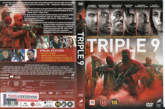 Triple 9	(10 995)	k	-FI-	DVD	nordic,		casey affleck	2016	 1h