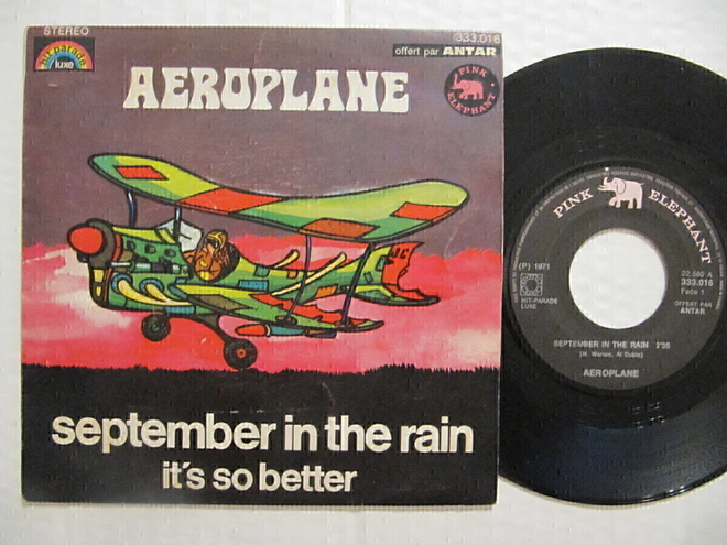 Aeroplane  September In The Rain / It's So 7" sinkku