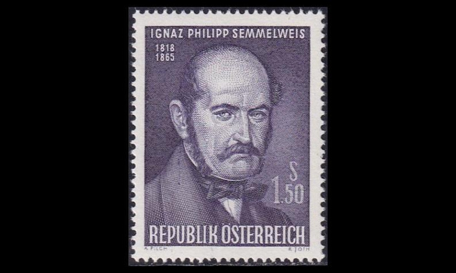 Itävalta 1192 ** Lääkäri Ignaz Semmelweis (1965)