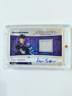 Lauri Tukonen - 07-08 Fleer Prized Prospects Auto Patch /399