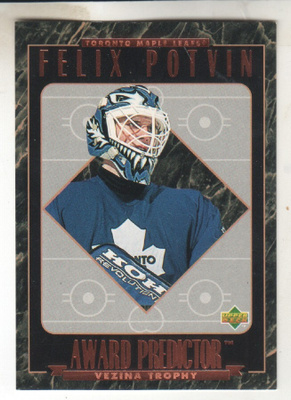 95-96 UD Award predictor Felix Potvin.