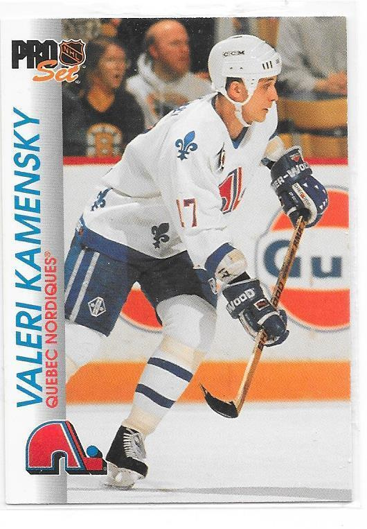 1992-93 ProSet #148 Valeri Kamensky Quebec Nordiques
