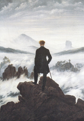 Caspar Friedrich: Vaeltaja sumumeren yläpuolella