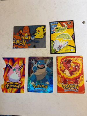 5 kpl Pokemon kortteja Blastoise Charmeleon Wigglytuff