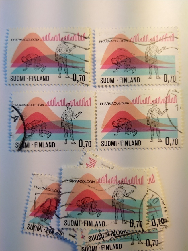 Farmakologia postimerkki 0,70 markka