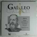 2014 ITALIA BU setti 1c-2€ +2 euro juhlaraha Galileo Galilei - pikkukuva 1