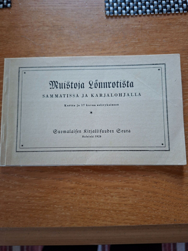 0 Muistoja Lönnrotista Sammatissa ja Karjalohjalla