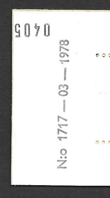 Automaattivihko AV 8 I tl 1717-03-1978 yEG tarkastusluku
