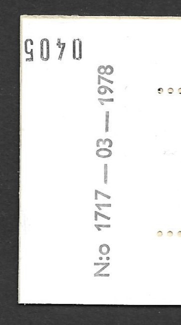 Automaattivihko AV 8 I tl 1717-03-1978 yEG tarkastusluku