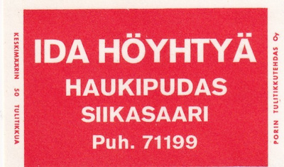 Haukipudas, Siikasaari, Ida Höyhtyä   2/11