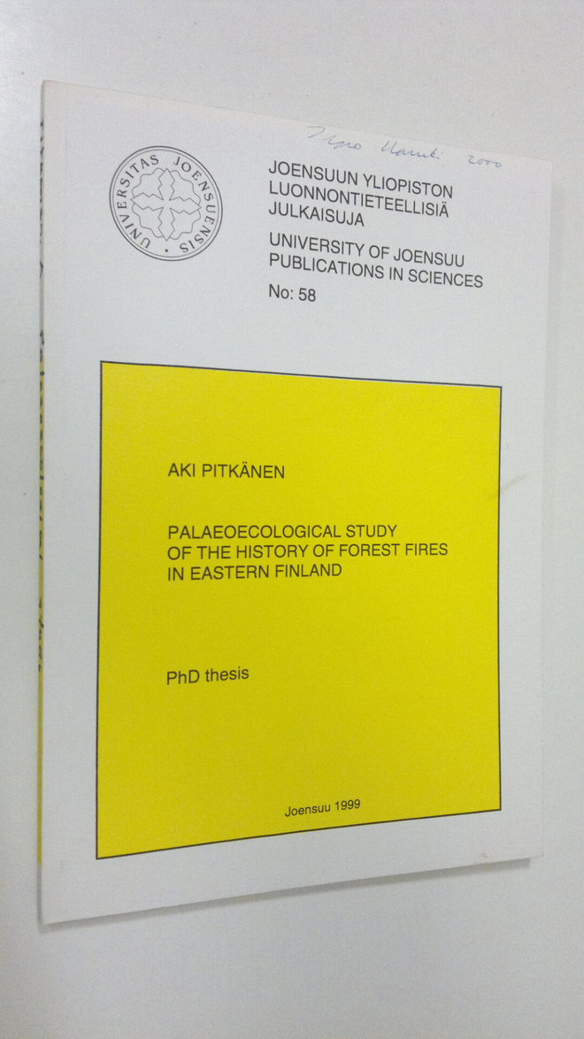 Aki Pitkänen : Palaeoecological study of the history of f...