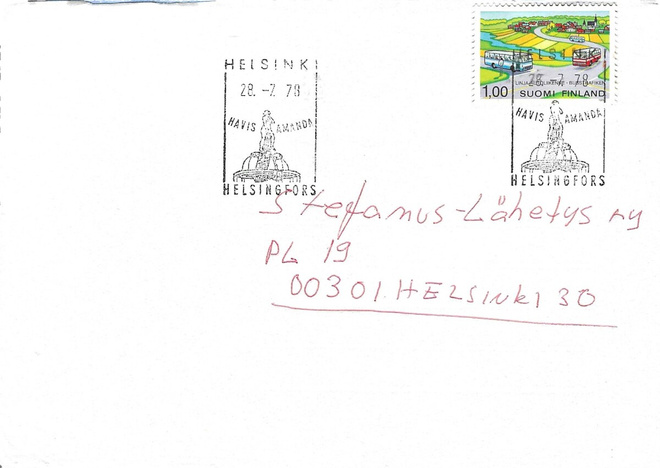 HELSINKI 28.7.78 HAVIS AMANDA ERIK.LEIMA LINJA-AUTOLIIKENNE