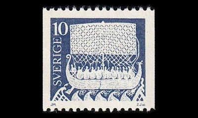 Ruotsi 800y ** Viikinkilaiva y-pap (1973)
