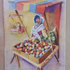 Jaatinen: Kanamamma myy Pääsiäismunia torilla, p. 1954 - pikkukuva 1