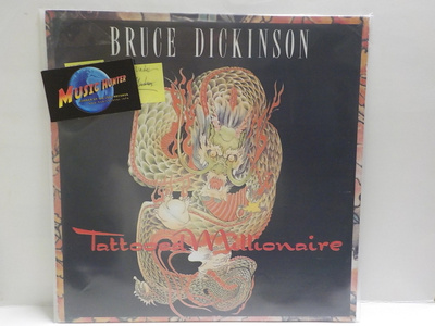 BRUCE DICKINSON - TATTOOED MILLIONAIRE M-/M- LP + poster