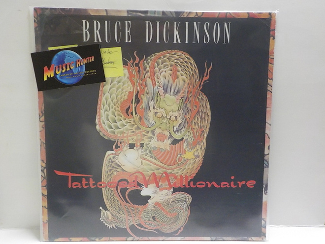 BRUCE DICKINSON - TATTOOED MILLIONAIRE M-/M- LP + poster