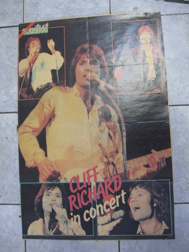 CLIFF RICHARD IN CONCERT - vanha suosikki juliste