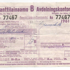 Panttilainaamon todistus vuodelta 1961 - pikkukuva 1