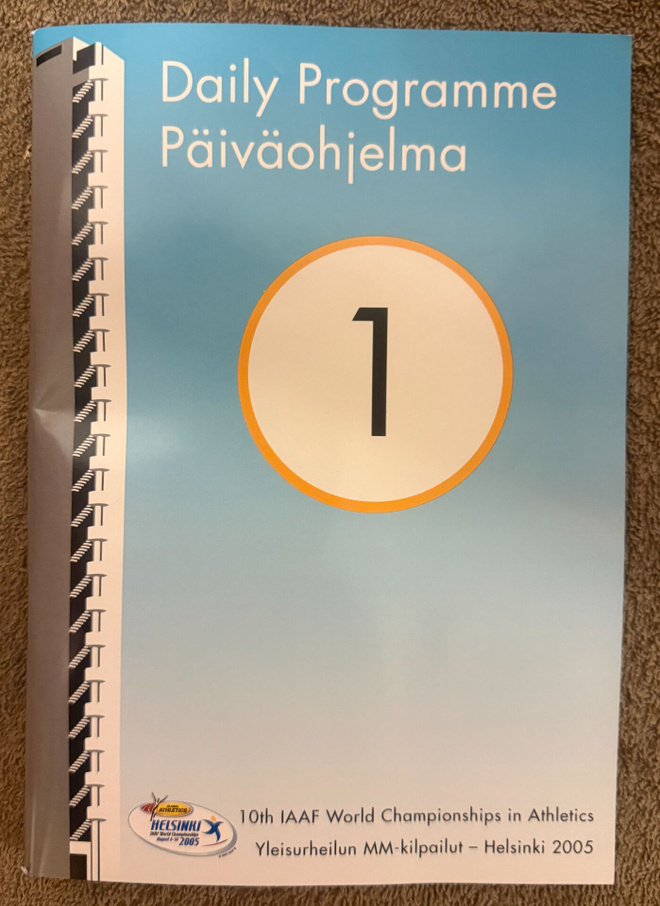 YLEISURHEILUN MM 2005 PÄIVÄOHJELMA 1 - 6.8.2005