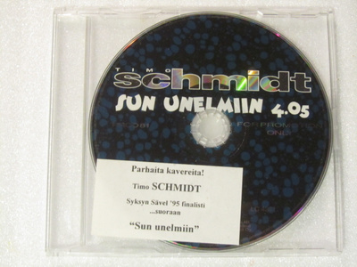 Timo Schmidt • Sun Unelmiin CD-Single