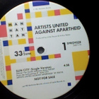 ARTISTS UNITED AGAINST APARTHEID:SUN CITY:VINYYLI MAXI PROMO - pikkukuva 2