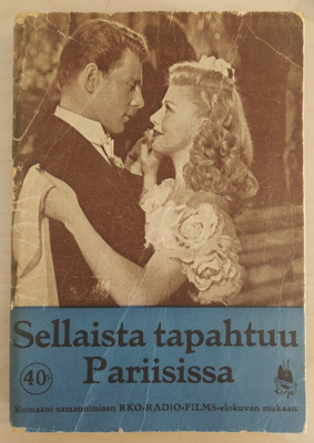 Sellaista  tapahtuu Pariisissa - Paletin filmiromaani - 1947