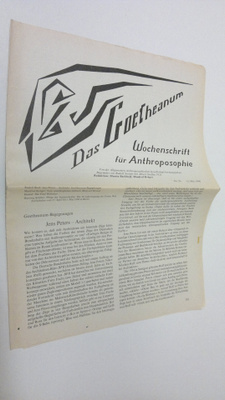 Martin (red.) Barkhoff : Das Goetheanum nr. 20/1990 : Woc...