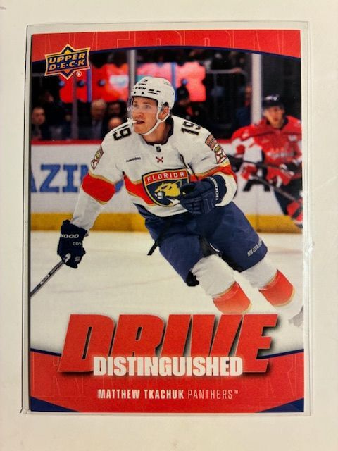 Matthew Tkachuk 2025 UD Fall Expo #DD-23 Distinguished Drive