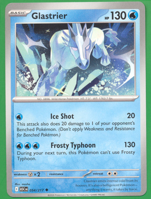 Pokémon Glastrier (ASC 054) off center