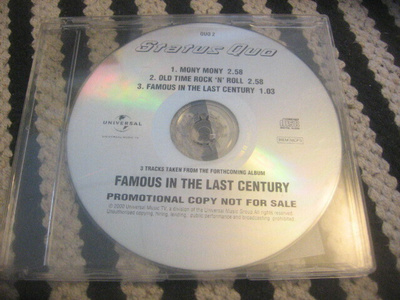 Status Quo - Famous In The Last Century (promo cds)