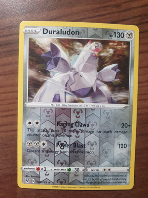 Pokemon Duraludon 129/185 Reverse holo rare