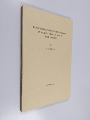 S. G. Jokipii : Experimental Studies on Blood Alcohol in ...