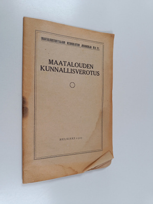 Maatalouden kunnallisverotus