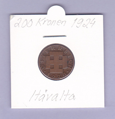 Itävalta 200 Kronen v.1924 KM#2833