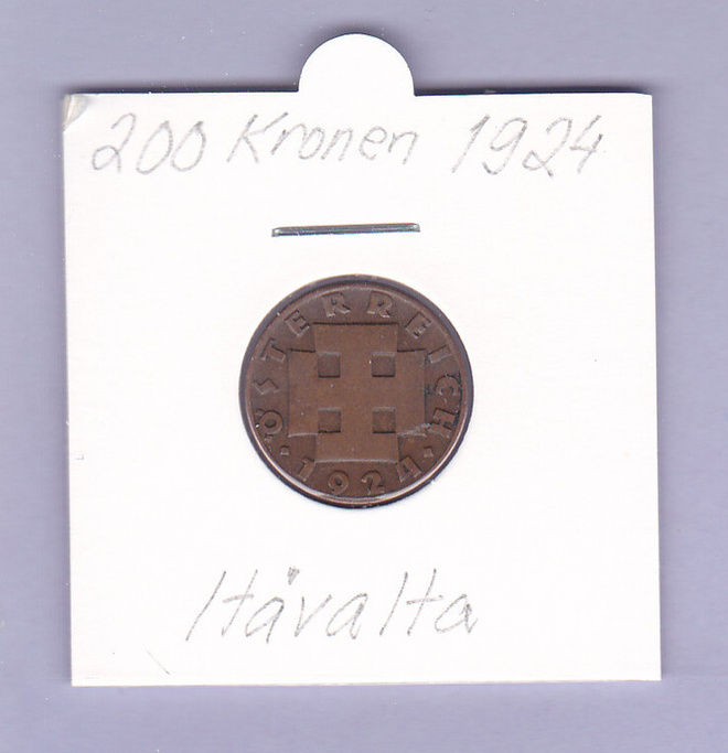 Itävalta 200 Kronen v.1924 KM#2833