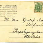 Tyttönen askareissa - vanha Carte Postale - pikkukuva 2