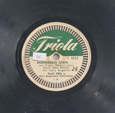 Savikiekko 1952 Olavi Virta / Kauko Käyhkö - Triola T 4050