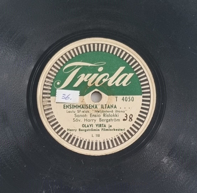 Savikiekko 1952 Olavi Virta / Kauko Käyhkö - Triola T 4050