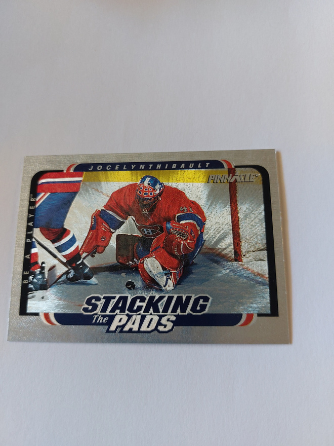 1996-97 Be A Player Stacking the Pads #15 Jocelyn Thibault