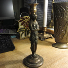 Eksoottinen vintage naisfiguuri kynttilänjalka - pikkukuva 2