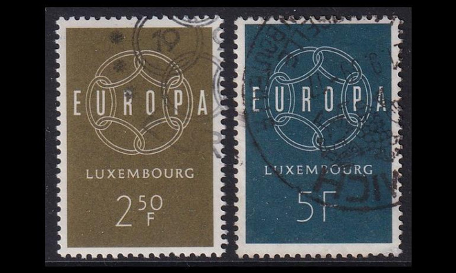 Luxemburg 609-10 o Europa (1959)