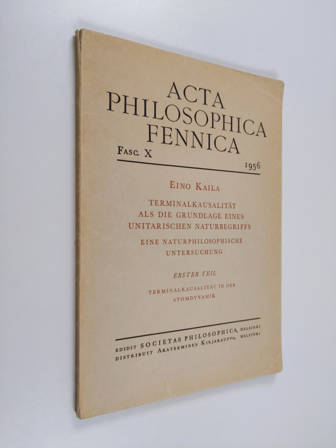 Eino Kaila : Terminalkausalität Als Die Grundlage Eines U...