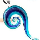 1356 .. Murano Käsintehty Lampwork Taidelasia .. Kaulakoru - pikkukuva 2