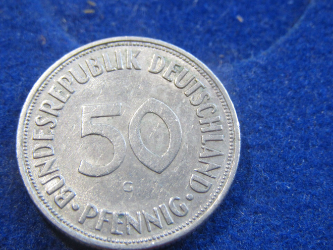 50 pfennig 1970G. Länsi-Saksa. West Germany
