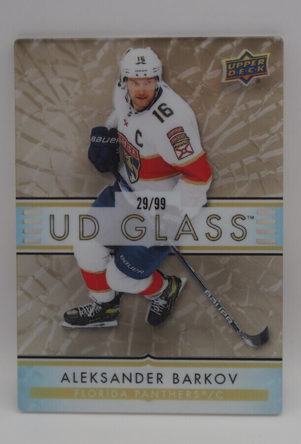 2021-22 Ovation UD Glass Gold Aleksander Barkov /99