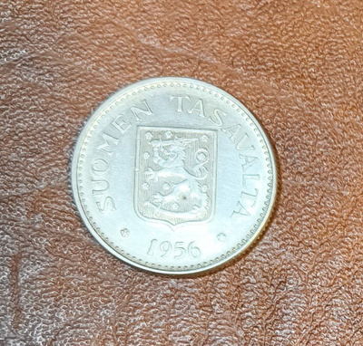 200 markkaa v.1956, hopeaa