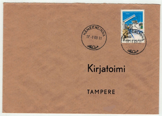 1968 Saimaan kanava loistoleimainen kirje