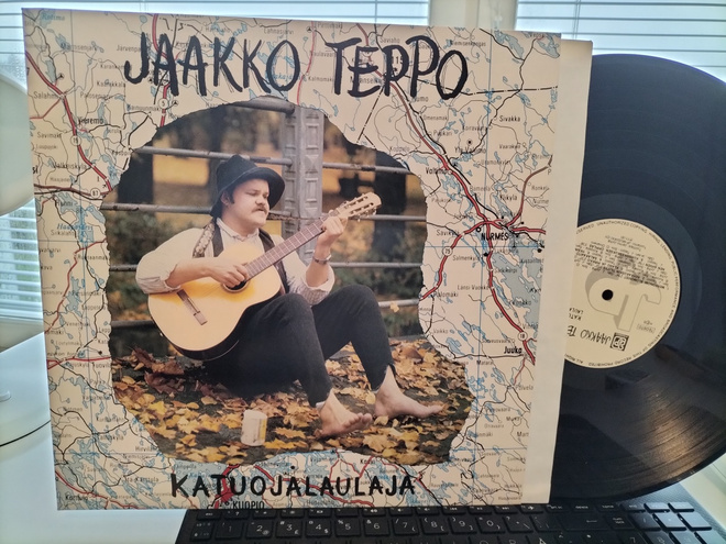 JAAKKO TEPPO, Katuojalaulaja, LP -81 HIENO KUNTO !!