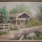 Maalaismaisema taulu, Risto Vuolas, noin 110x64cm - pikkukuva 1